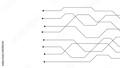 Abstract futuristic circuit board Illustration, Circuit board with various technology elements. Circuit board pattern for technology background