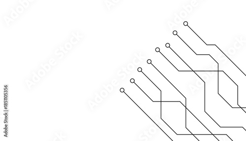 Abstract futuristic circuit board Illustration, Circuit board with various technology elements. Circuit board pattern for technology background