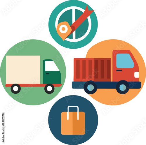 Teamwork and management line icons collection. Vector illustration eps10