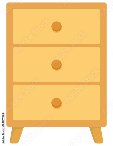 シンプルなキャビネットのイラスト ベクター素材