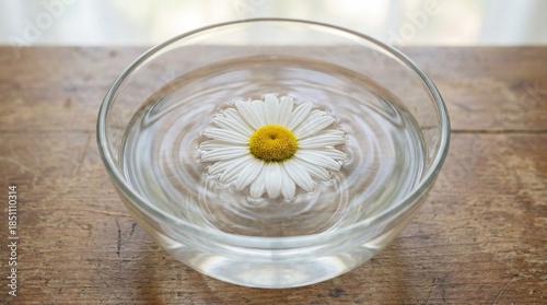 A serene, delicate white da...