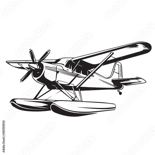 vector illustration of a plane