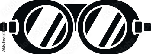 Welding goggles icon representing eye protection and industrial safety equipment