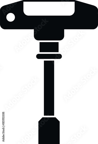 T handle socket wrench icon representing tools for automotive and domestic repairs