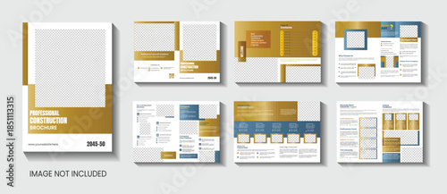  Corporate constraction bi-fold brochure design.