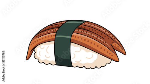 Delicious Sushi Roll Featuring Fresh Fish and Vegetables for Healthy Eating