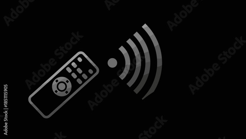 Wireless Remote Control Device with Signal Waves.