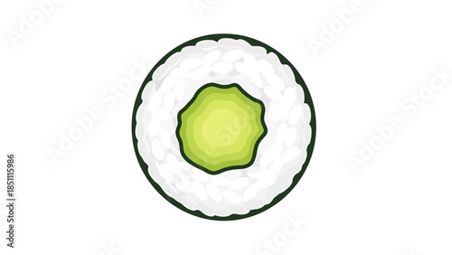 Cross sectional view of a fresh vegetable with vibrant colors and textures