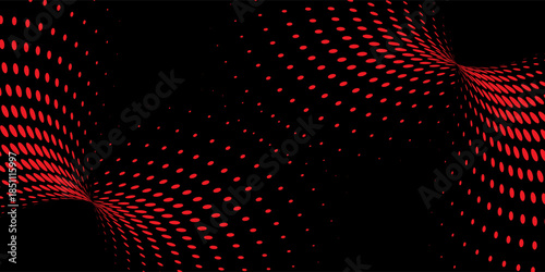 Red dots in abstract space vector background