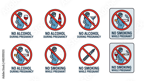 Pregnancy warning signs avoiding alcohol and smoking