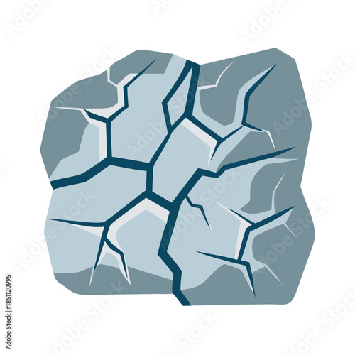 Cracked rock surface