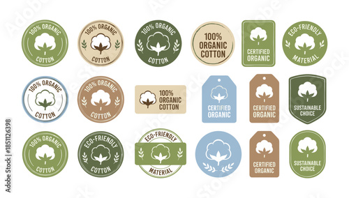 Organic cotton certification sustainable eco friendly labels collection