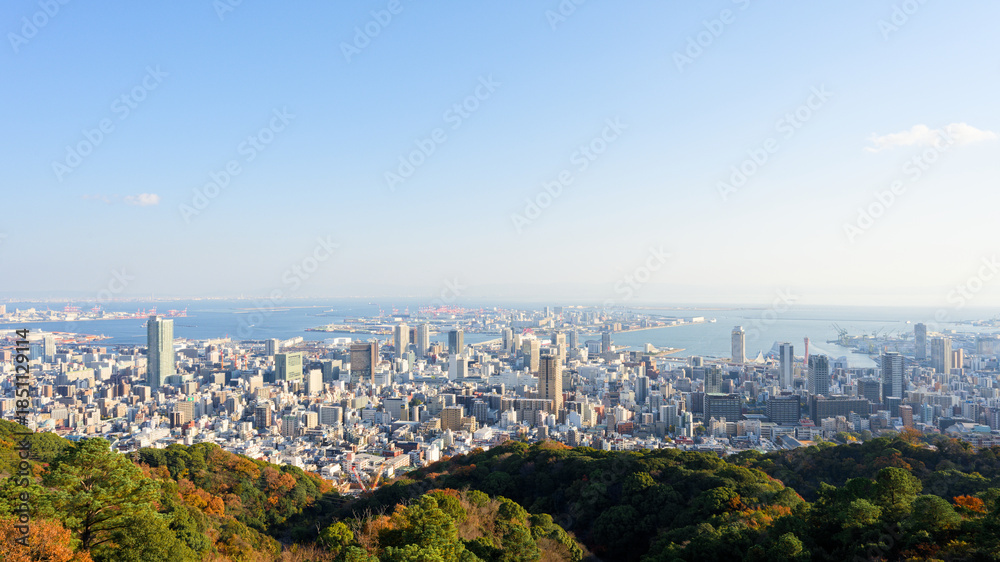Obraz premium 錨山から見る神戸の街並み