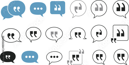 Hand drawn comic speech bubble set with clouds, rectangles, circles, and exclamation shapes for text, doodle dialogue callout collection for cartoon or pop art design