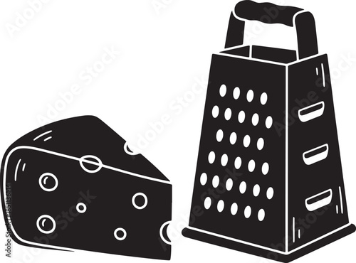 Cheese Grater and Cheese Slice