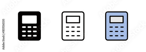 Icon representing a calculator and estimate