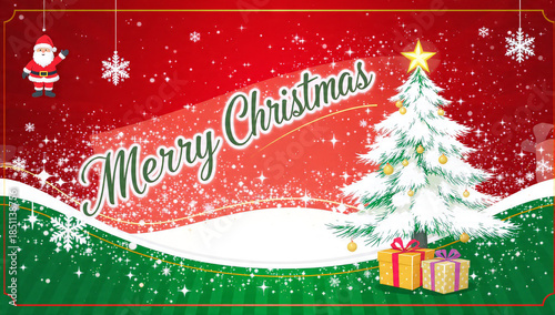 merry christmas greeting card