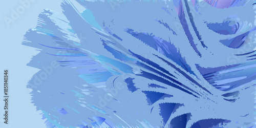 Abstract blue and purple brushstrokes creating a vibrant and flowing pattern