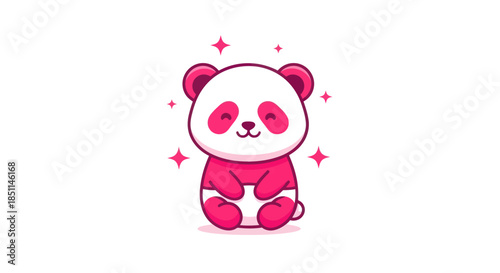 Cartoon pirate character with pink outfit and skull isolated on white background