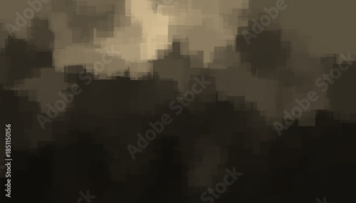 Canvas Print Dark moody abstract cloud texture with soft blurred shapes creating dramatic atm