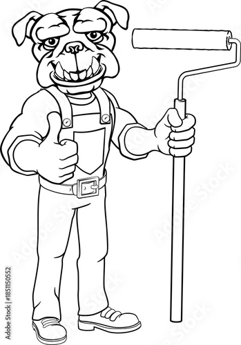 A bulldog painter decorator...