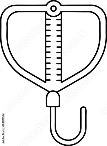 medicine dispenser elderly line art vector illustration on transparent background