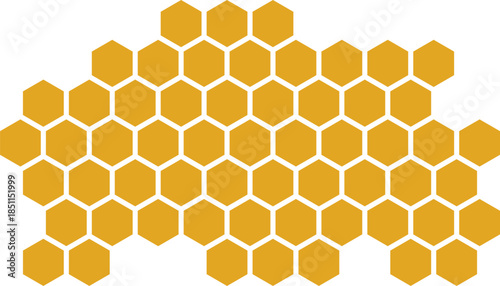 simple mustard honeycomb design for banner poster background.
