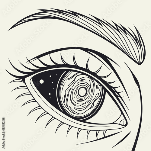 Intricate eye design