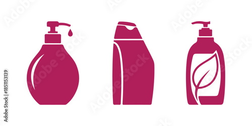 shampoo icon vector design template that’s both simple and modern
