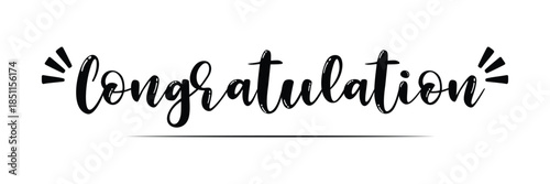 Congratulations text calligraphy. congratulation text design for wishing card design. vector illustration. .EPS 10 .