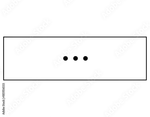 Minimalist Three Dots Divider Outline. Simple Geometric Triple Dot Symbol for Graphic Design, Bullet Points, or Decorative Page Break Line Art Vector Illustration.