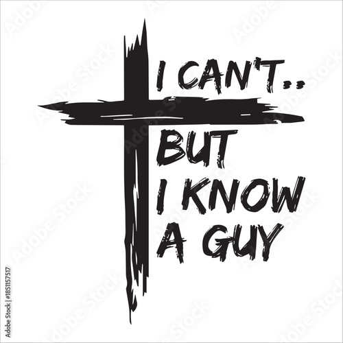 Faith Message With Stylized Cross