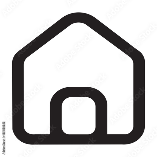 Illustration vector of Minimalist Home Icon | Line Icon
