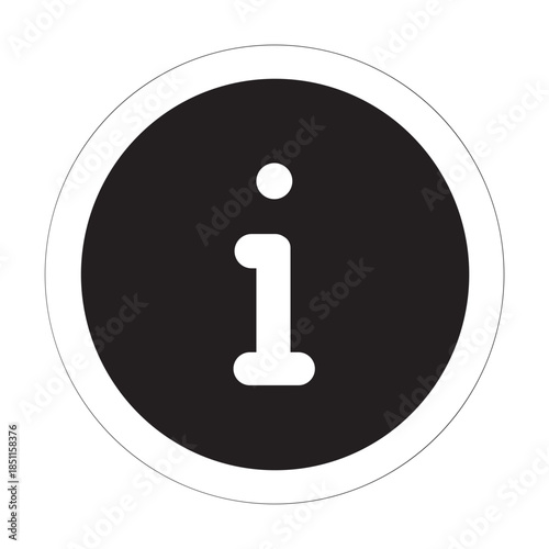 Illustration Vector Of Information icon - Glyph Icon