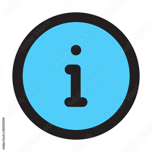 Illustration Vector Of Information icon - Colored Outline Icon