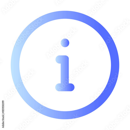Illustration Vector Of Information icon - Gradient Icon
