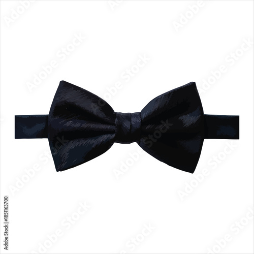 Dark Blue Bow Tie with Diagonal Pattern Design