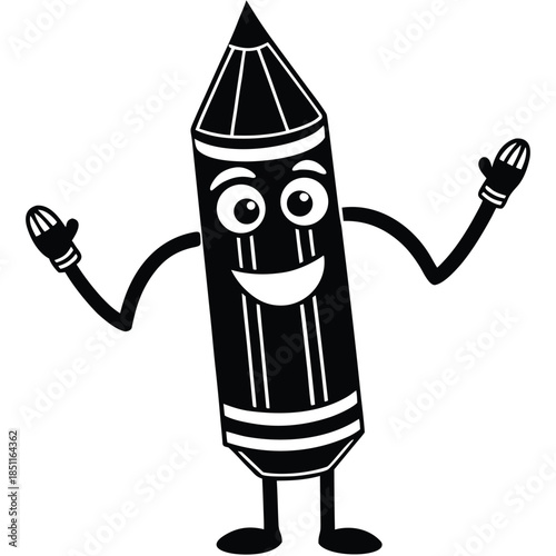 3D render of a cheerful anthropomorphic alien creature waving hello, friendly and curious, with a bright background.