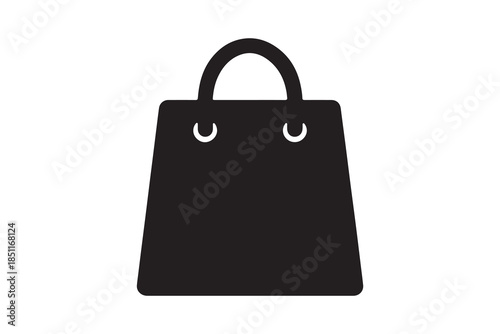 Shopping bag icon design for ecommerce and online retail business