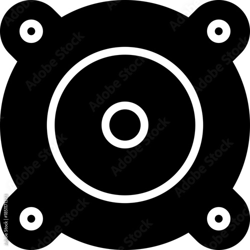 Audio speaker sound system icon