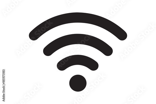Wireless signal icon design for technology and connectivity concept