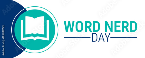 Word Nerd Day background, banner, card or poster design template is observed every year during January, to raise awareness about the mission. Vector illustration.