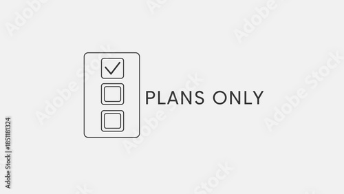 Simple Checklist with One Item Checked.