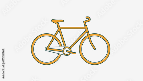 Simple Illustration of a Bicycle.