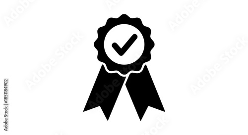 Verified reward black white icon