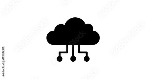Internet computing clear symbol black white icon 