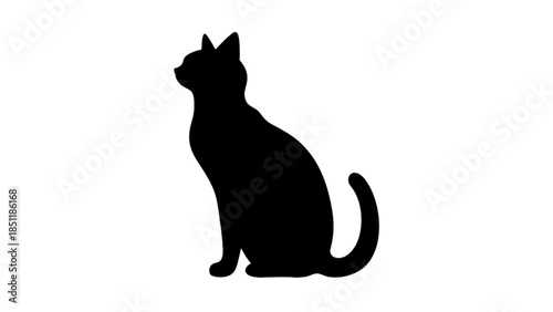 Silhouette vector of a cat 