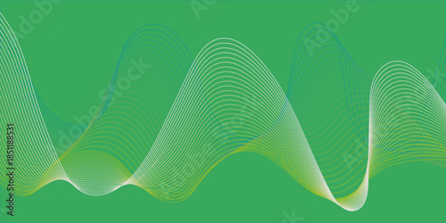 Abstract vector wave line template. swoosh speed line music and science technology vector flow background . Wave Swirl, frequency sound wave, twisted curve .	

