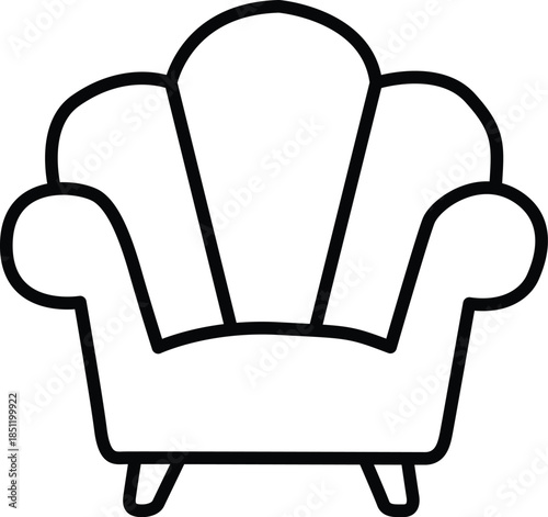 Comfortable armchair Vector