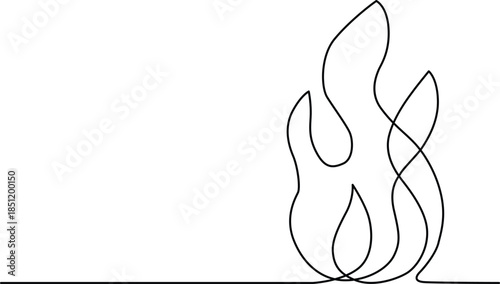 Abstract flame design Vector